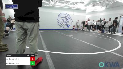 75 lbs Round Of 16 - Anthony Stewart II, Del City Little League vs Joseph Gregory, Shelton Wrestling Academy