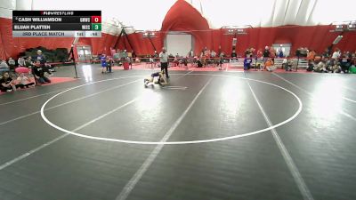 8U Boys - 62 lbs 3rd Place Match - Cash Williamson, Gold Medal Wrestling Club, LTD vs Elijah Platten, Wisconsin