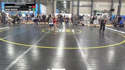 90 lbs Consi Of 8 #2 - Kameron Rohaly, Pittsburgh vs Brady Martin, New Oxford