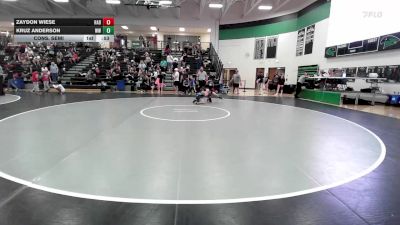 75 lbs Cons. Semi - Kruz Anderson, WWC Wrestling vs Zaydon Wiese, Elevate Wrestling Academy