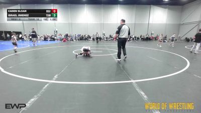 52 lbs Semifinal - Caden Sloan, Regulators 9U 1 vs Israel Jimenez, Team Savage 9U