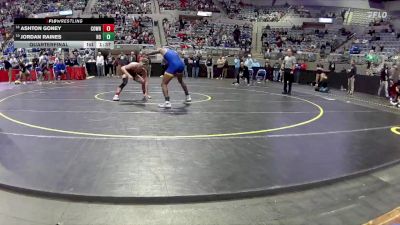 138 lbs Quarterfinal - Jordan Raines, Homestead vs Ashton Goney, Cowan