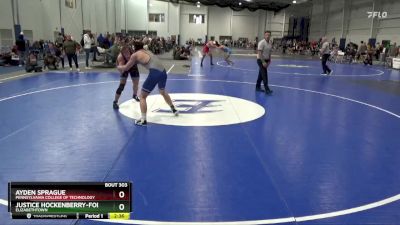 165 lbs Cons. Round 4 - Ayden Sprague, Pennsylvania College Of Technology vs Justice Hockenberry-Folk, Elizabethtown