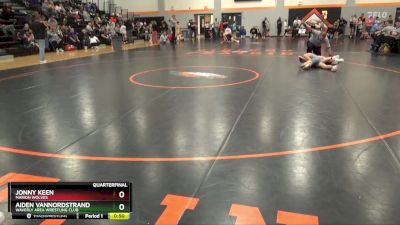 N-17 lbs Quarterfinal - Aiden Vannordstrand, Waverly Area Wrestling Club vs Jonny Keen, Marion Wolves