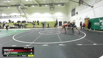 197 lbs Cons. Round 1 - David Calix, Unattached vs Nelson Rameriz, Cerritos