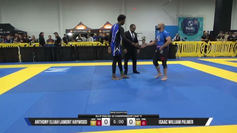 Isaac William Palmer vs Anthony Elijah Lamont Haywood 2026 Pan IBJJF Jiu-Jitsu No-Gi Championship