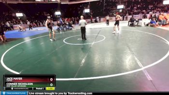 138 lbs Cons. Round 4 - Conner Nicholson, East Valley (Spokane) vs Jace Mayer, Camas