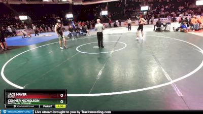 138 lbs Cons. Round 4 - Conner Nicholson, East Valley (Spokane) vs Jace Mayer, Camas