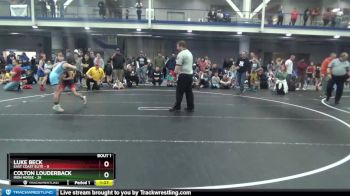 68 lbs Round 1 (8 Team) - Colton Louderback, Iron Horse vs Luke Beck, East Coast Elite