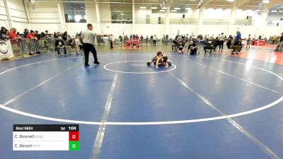 124 lbs Semifinal - Cameron Bonnell, Doughboys WC vs Colby Benoit, Otter Valley