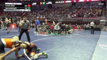 2A-175 lbs Semifinal - Dain Burkhart, Fairfield vs Kyler Crow, Mediapolis
