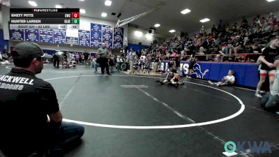 52 lbs Rr Rnd 1 - Rhett Pitts, Cowboy Wrestling Club vs Hunter Larsen, Blue Devil Wrestling