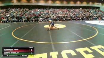 138 lbs Champ. Round 3 - Alexander Heide, Elk Grove Senior vs Cooper Sheesley, Del Oro