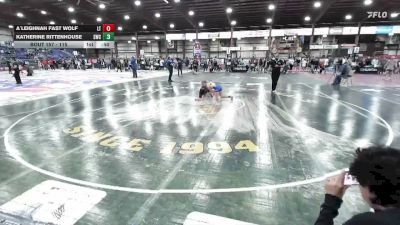 115 lbs Cons. Round 2 - Katherine Rittenhouse, Sheridan Wrestling Club vs A`leighnah Fast Wolf, Lakota Tech
