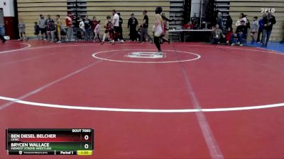 74 lbs Quarterfinal - Ben Diesel Belcher, Ckwc vs Brycen Wallace, Midwest Xtreme Wrestling