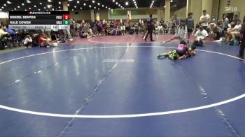 113 lbs Round 4 (6 Team) - Kale Cowen, BRAWL Silver vs Denzel Benton, Powerhouse