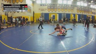 126 lbs Champ. Round 3 - William Grafton-Hodgetts, Region Wrestling Academy vs Sebastian Gonzalez, Eagle Empire