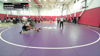 165 lbs Cons. Round 3 - Elijah Sudaria, Chabot College vs Leo Martinez, East Los Angeles College
