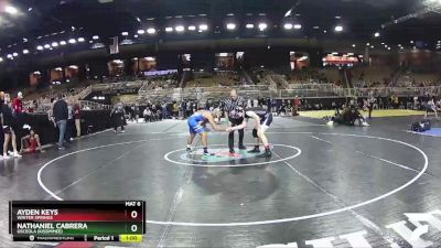 150 lbs Cons. Round 4 - Nathaniel Cabrera, Osceola (Kissimmee) vs Ayden Keys, Winter Springs