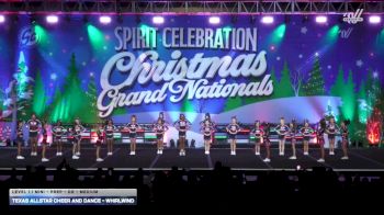 Texas Allstar Cheer and Dance - Whirlwind [2025 L1.1 Mini - PREP - D2 - Medium] 2025 Spirit Celebration Christmas Grand Nationals