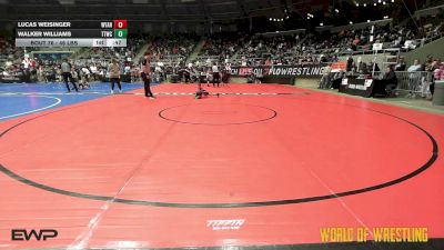 46 lbs Consi Of 16 #2 - Lucas Weisinger, Wyandotte Youth Wrestling vs Walker Williams, Team Tulsa Wrestling Club