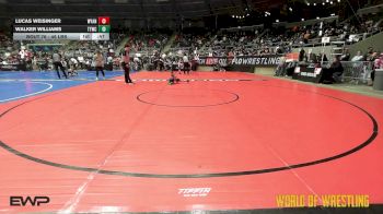 46 lbs Consi Of 16 #2 - Lucas Weisinger, Wyandotte Youth Wrestling vs Walker Williams, Team Tulsa Wrestling Club