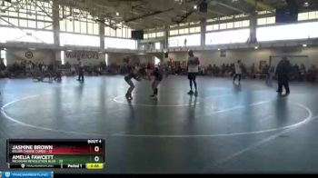 122 lbs Round 2 (4 Team) - Amelia Fawcett, Michigan Revolution Blue vs Jasmine Brown, Killer Cheese Curds