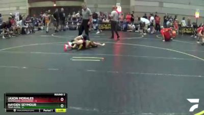 90 lbs Round 2 (6 Team) - Jaxon Morales, Aggression Legionaries vs Hayden Seymour, Team Alpha