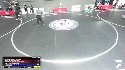 83 lbs Cons. Round 2 - David Cheltsov, Elk Grove Wrestling Academy vs Reza Khademi, California