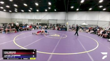 145 lbs Placement Matches (8 Team) - Cole Brooks, Oklahoma Blue vs Layton Schneider, Oklahoma Red