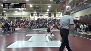 190 lbs Cons. Round 1 - Emma Sanders, Iowa City Liberty vs Paige Clark, Hinton-SBL