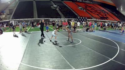 60-65 lbs Champ. Round 2 - Oakley Newby, Utah vs Jacob Byer, Oregon