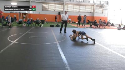 52 lbs Round 2 - Benjamin Bortolussi, Apex Wrestling Academy vs Jaxton Wirick, Eastwood
