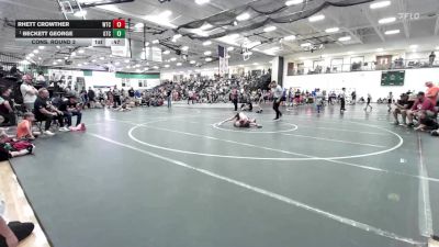 80 lbs Cons. Round 3 - Beckett George, G1 Training Center vs Rhett Crowther, WTC