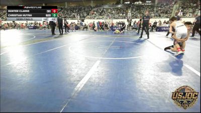61 lbs Semifinal - Hunter Clarke, Claremore Wrestling Club vs Christian Huynh, Warrior Trained Wrestling Club