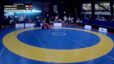 71kg Champ. Round 2 - Chetanjit Dhesi, Coast Wrestling Academy & Society vs Carter Zuback, Cowichan Valley Wrestling Club