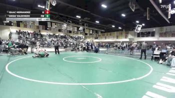 150 lbs Quarterfinal - Diego Valdiviezo, Poway vs Isaac Hernandez, Valley View
