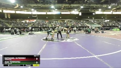 132 lbs Cons. Round 1 - Kian Tomimatsu, East Valley vs Nathaniel Gutierrez, Yerington