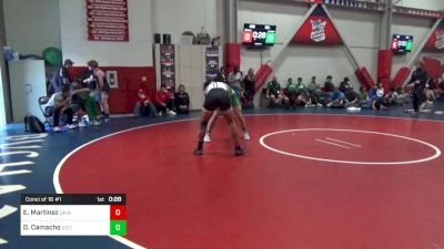 160 lbs Consi Of 16 #1 - Edwardo Martinez, Ukiah vs David Camacho, Victor Valley S