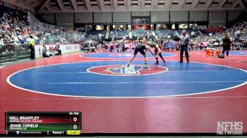 1A-150 lbs Champ. Round 1 - Will Brantley, Georgia Military College vs JESSIE COFIELD, Commerce Hs