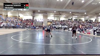 AA 190 lbs Champ. Round 1 - Ben Blanco, Sevier Co. High School vs Standford Thompson, West Creek High School