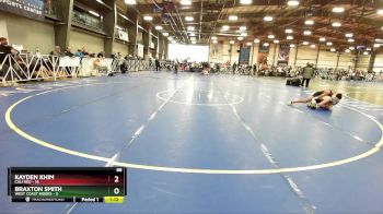 88 lbs Rd# 6- 9:00am Saturday Final Pool - Kayden Khim, Cali Red vs BRAXTON SMITH, West Coast Riders