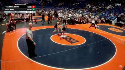 120 lbs Cons. Semi - Sabrina Bono, Franklin Park-Northlake (Leyden) vs Lydia King, Geneseo