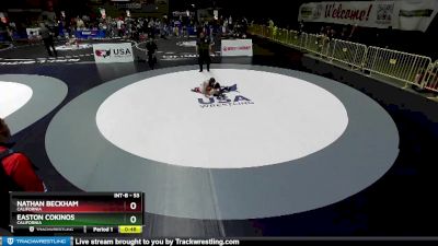 53 lbs Quarterfinal - Nathan Beckham, California vs Easton Cokinos, California