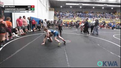 90 lbs Consi Of 8 #1 - Levi Pearce, Huskey Wrestling Club vs Christopher Villanueva, SEO Wrestling Club