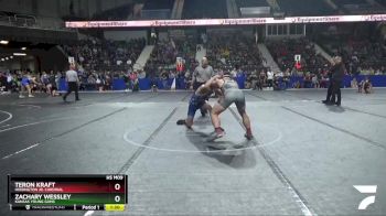 165 lbs Semifinal - Zachary Wessley, Kansas Young Guns vs Teron Kraft, Hoisington Jr. Cardinal