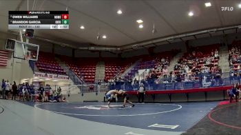138 lbs Quarterfinal - Brandon Garcia, Oxford High School vs Owen Williams, Mississippi School For Math And Science (MSMS)