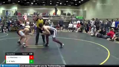 187 lbs Quarterfinal - Jake Martinez, MMG vs Logan O`Kelly, Clio Youth Wrestling