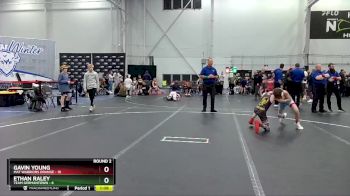 88 lbs Round 2 (4 Team) - Gavin Young, Mat Warriors Orange vs Ethan Raley, Team Germantown