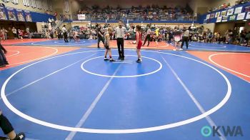 85-90 lbs Consi Of 4 - Emerson Luxton, Bartlesville Wrestling Club vs Pippa McCall, Fort Gibson Youth Wrestling